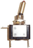Metal LED Toggle Switches On/Off Red (2445)