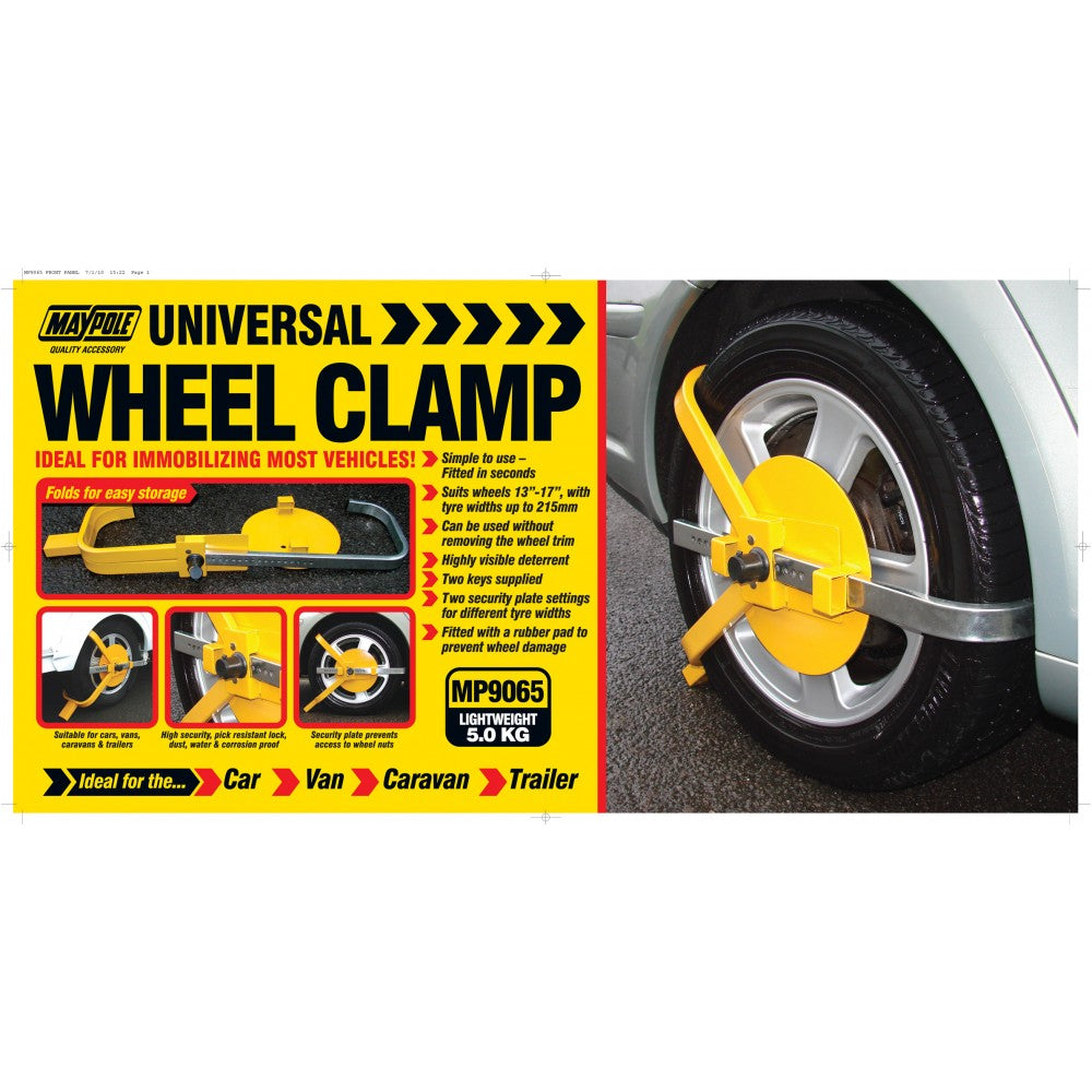 Maypole MP9065 13-17 Inch Wheel Clamp (MP9065)