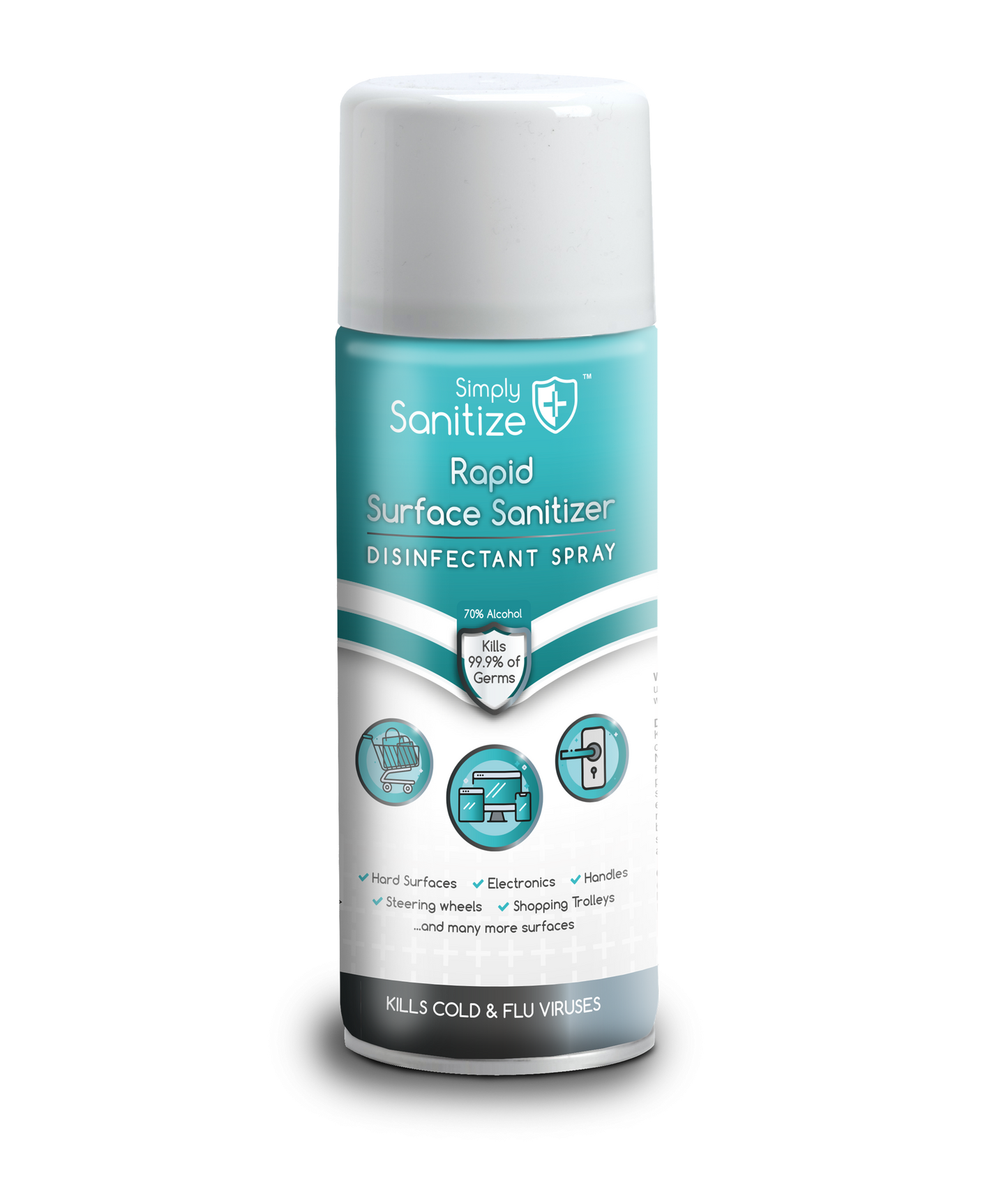 Simply Sanitize - Rapid Disinfectant Aerosol 400ml Surface Sanitizer (RSS400)