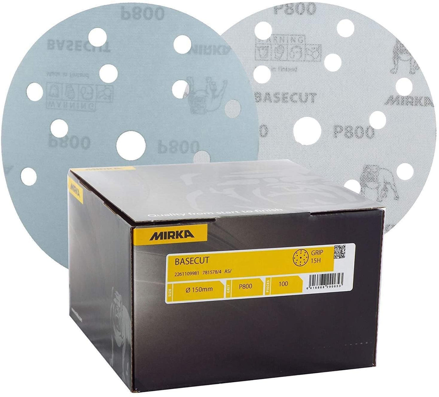 Basecut 150Mm Grip 15H P40 50/Pack (2261105040)
