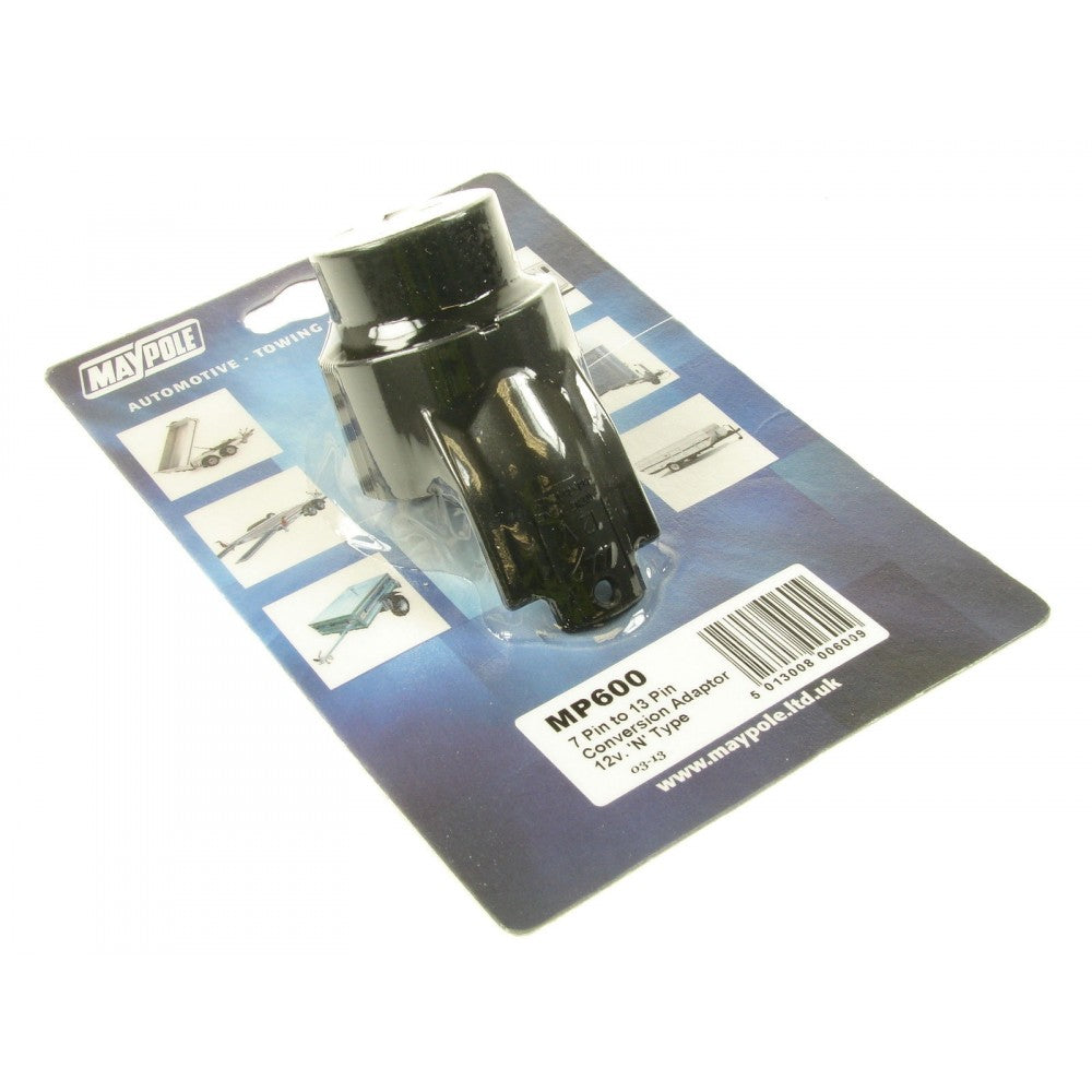 Maypole MP600 12v 7 - 13 Pin N Type Caravan Trailer Conversion Adapter (MP600)