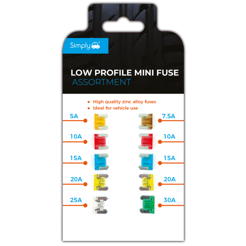 (BF821) Pk10 Low Profile Fuse Assortment