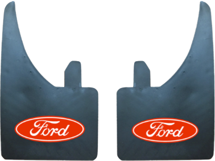Ford (Red/White Logo) Pair Mudflaps (MF300A)