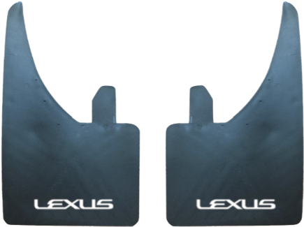 Lexus (White Text) Pair Mudflaps (MF302A)