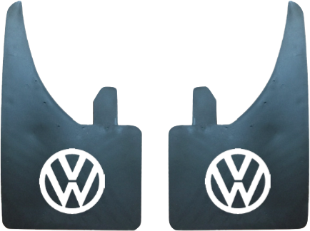 Volkswagen (White Logo) Pair Mudflaps (MF325)