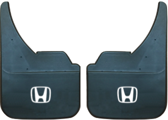 Honda (White Logo) Pair Mudflaps (MF345U)