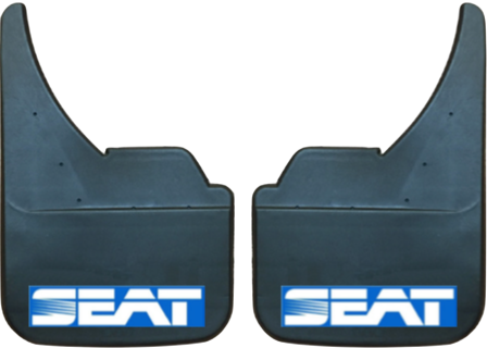 Seat (Blue/White Logo) Pair Mudflaps (MF352UA)