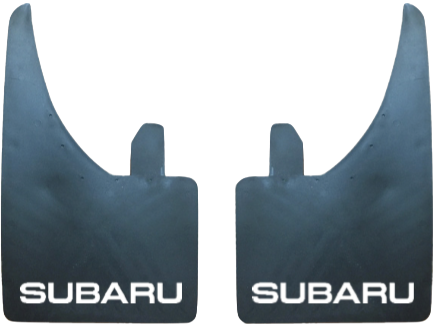 Subaru (White Text) Pair Mudflaps (MF354)