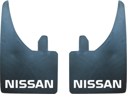 Nissan (White Text) Pair Mudflaps (MF360)