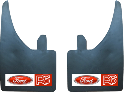 Ford Rs (Red/White Logo) Pair Mudflaps (MF392A)