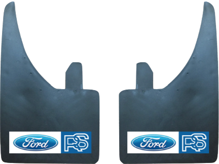 Ford Rs (Blue/White Logo) Pair Mudflaps (MF392B)