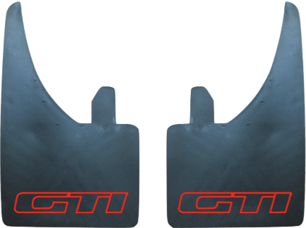 Gti (Red Logo) Pair Mudflaps (MF425)