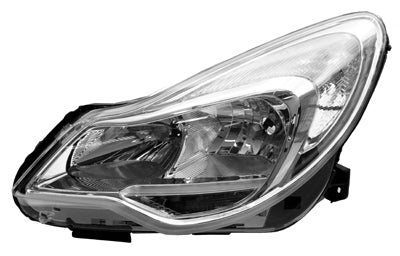 VAUXHALL CORSA Headlight With Motor Silver Left Hand 2011> (89-24-661)