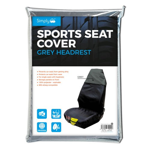 Sports Seat Cover Grey (SSC002)