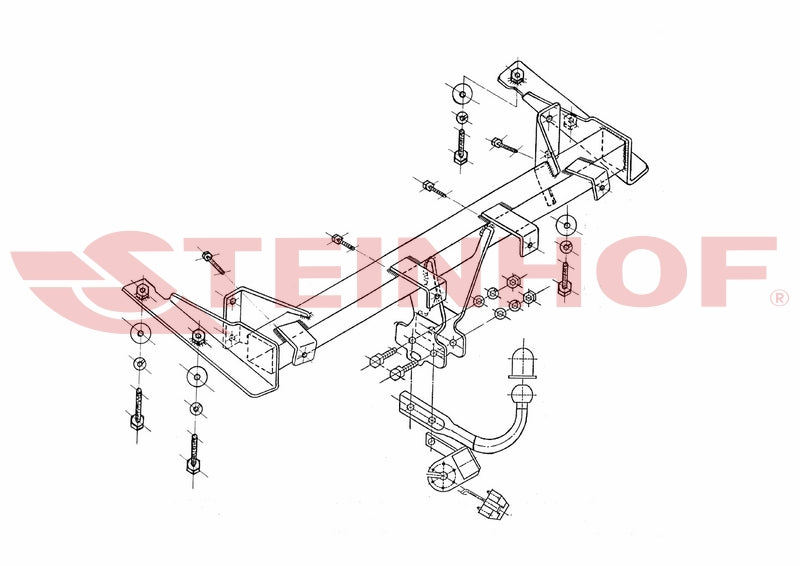 Caddy Van 2004-2015 & 15- (Swan Neck) (V-028)