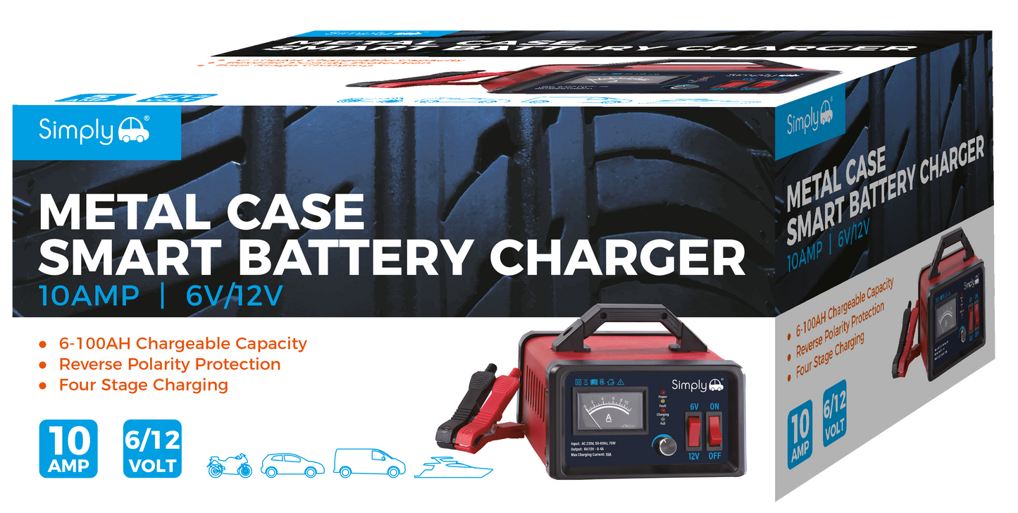Metal Case Smart Battery Charger 10A (BTC-1002A)