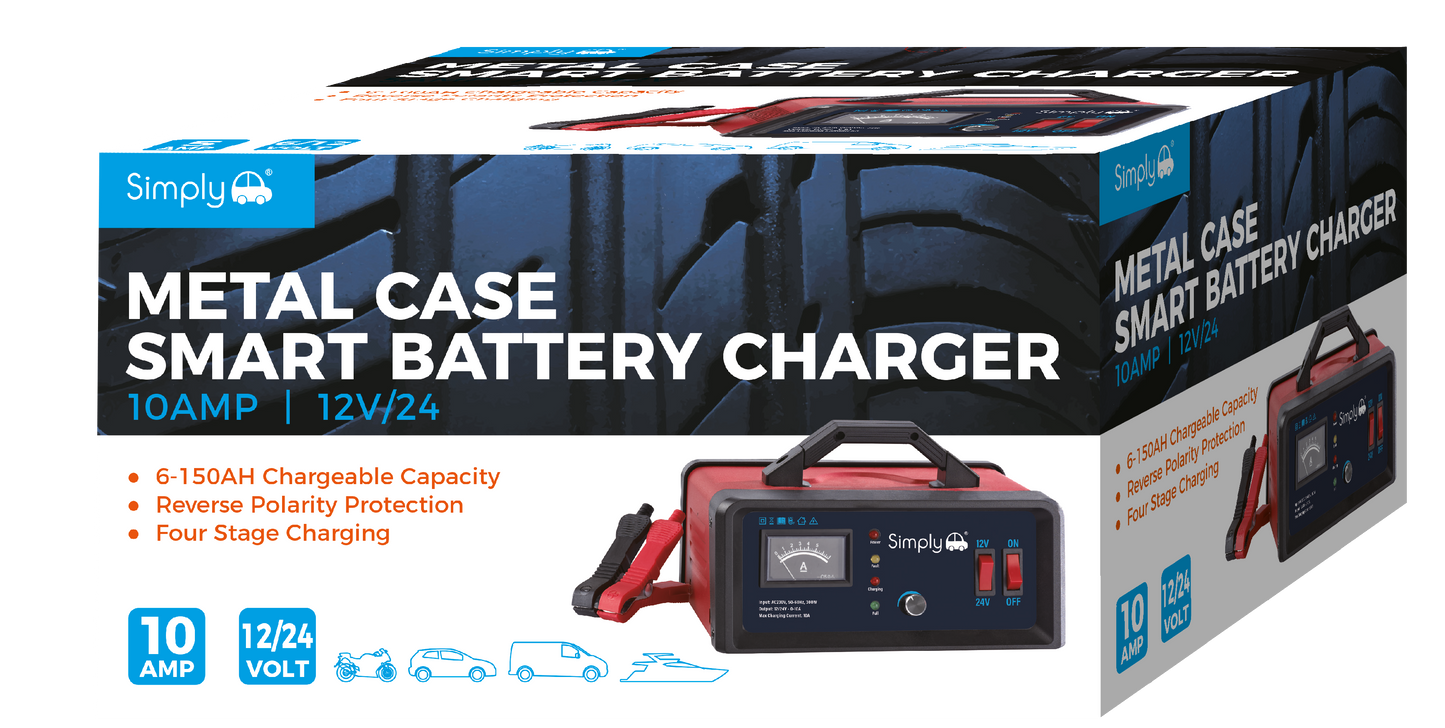 Metal Case Smart Battery Charger 10A (BTC-1003A)