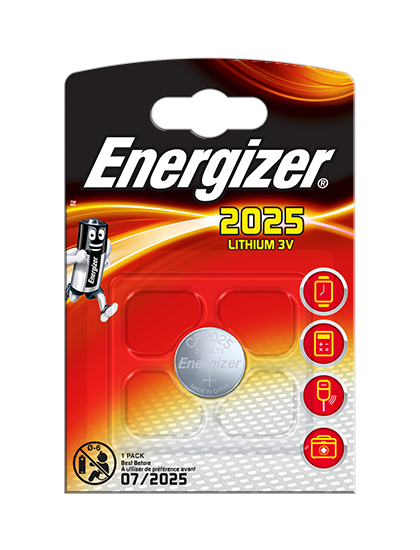 3V CR2025 Lithium Energizer PK1 (ECR2025-1)