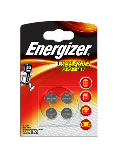 1,5V LR44/A76 Alkaline Energizer (ELR44-4)