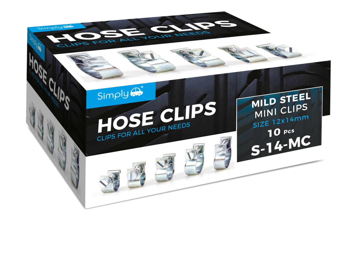 12-14mm Mini Clips (Zinc Plated Mild Steel) 10Pcs (S-14-MC)