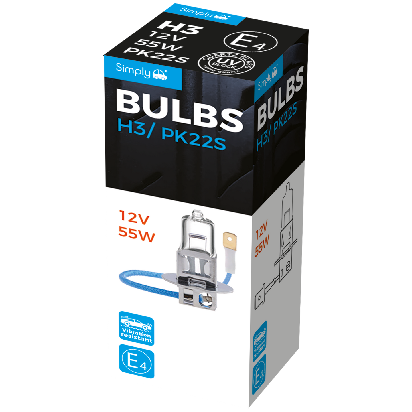 H3 Headlight Bulb (S453)