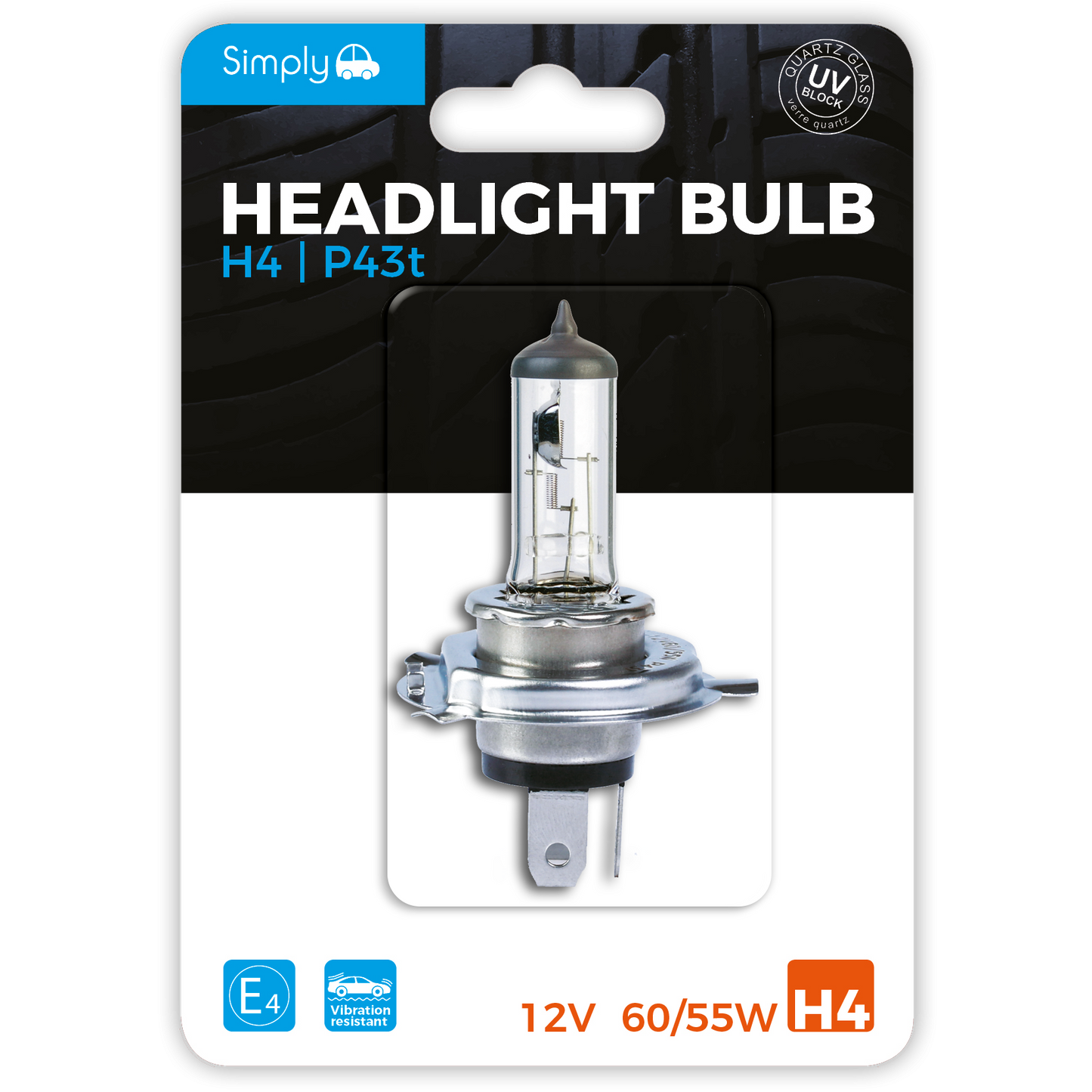 H4 Headlight Bulb Blister (S472BL)