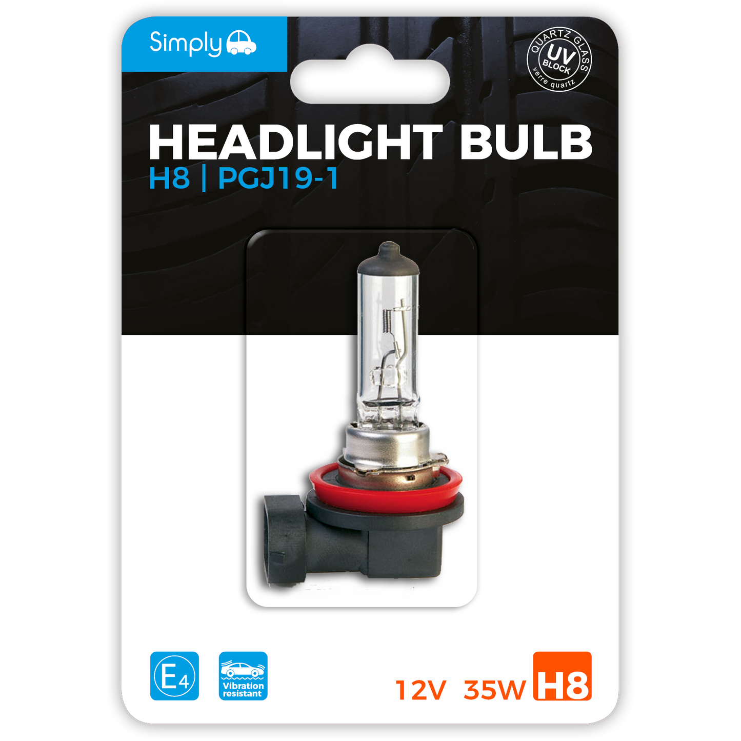 H8 Headlight Bulb Blister (S708BL)