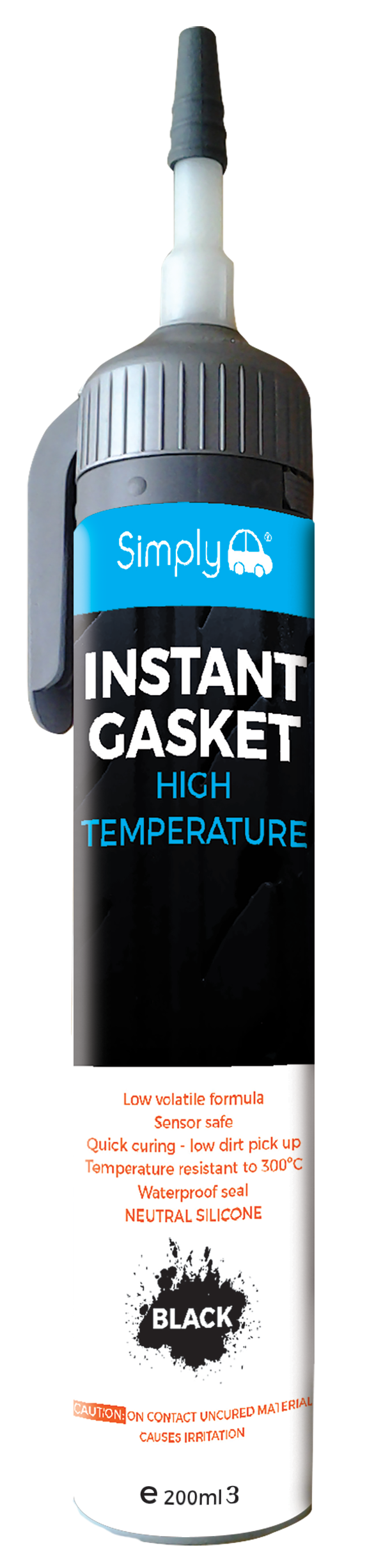 200ml Black RTV Silicone Power Can (SR-005)