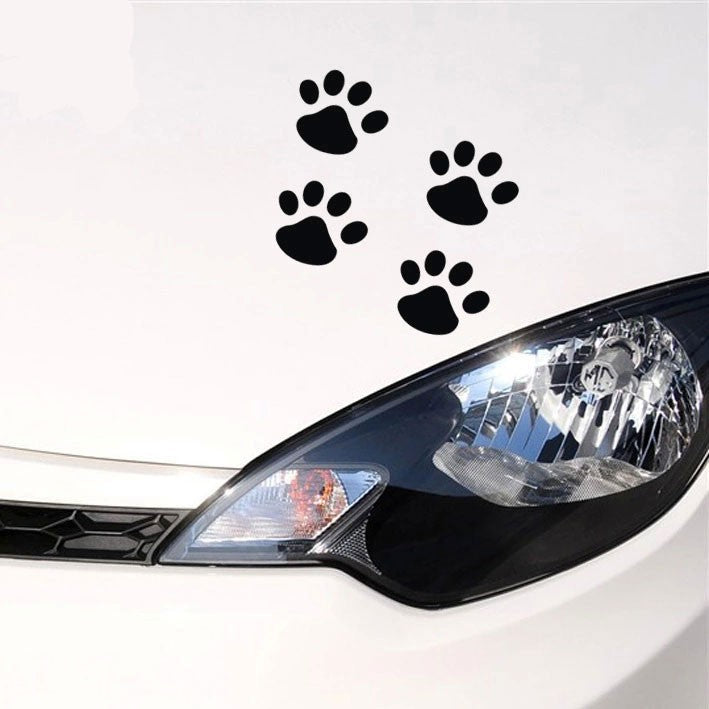Black Paw Prints Decal Transfer pk12 (ST23)