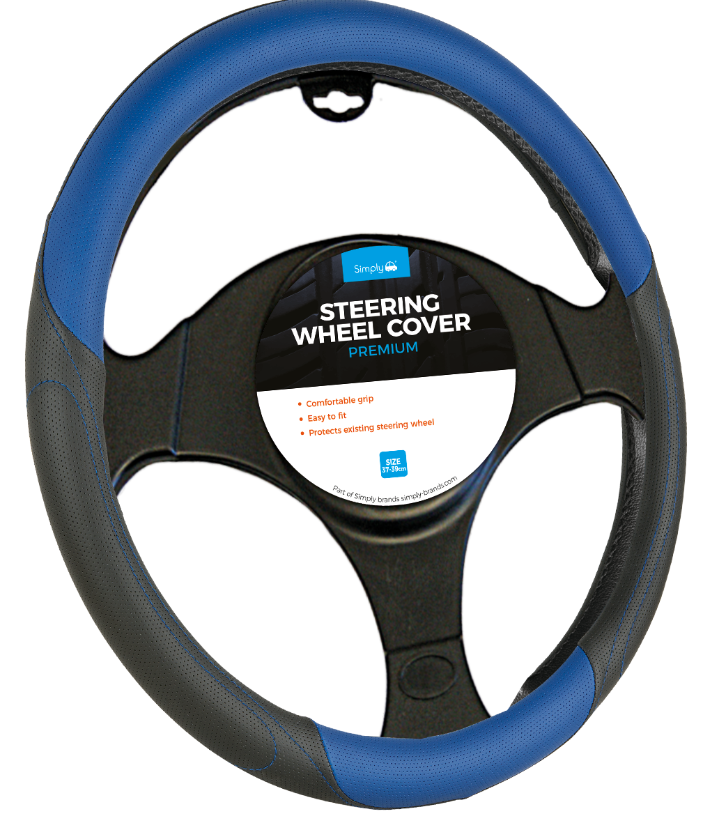 BLUE STEERING WHEEL COVER (SWC135)