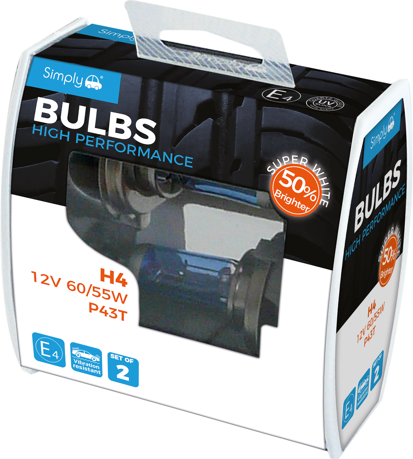 H4 High Performance Bulb - Duo Box (SWH4)