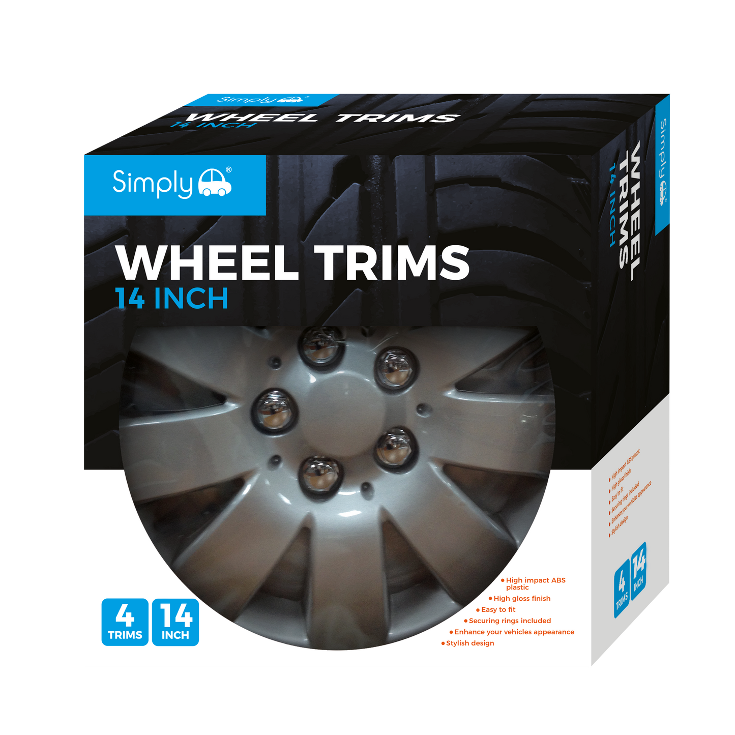 14" JETFIRE Wheel Cover Box of 4 Trims (SWT111)