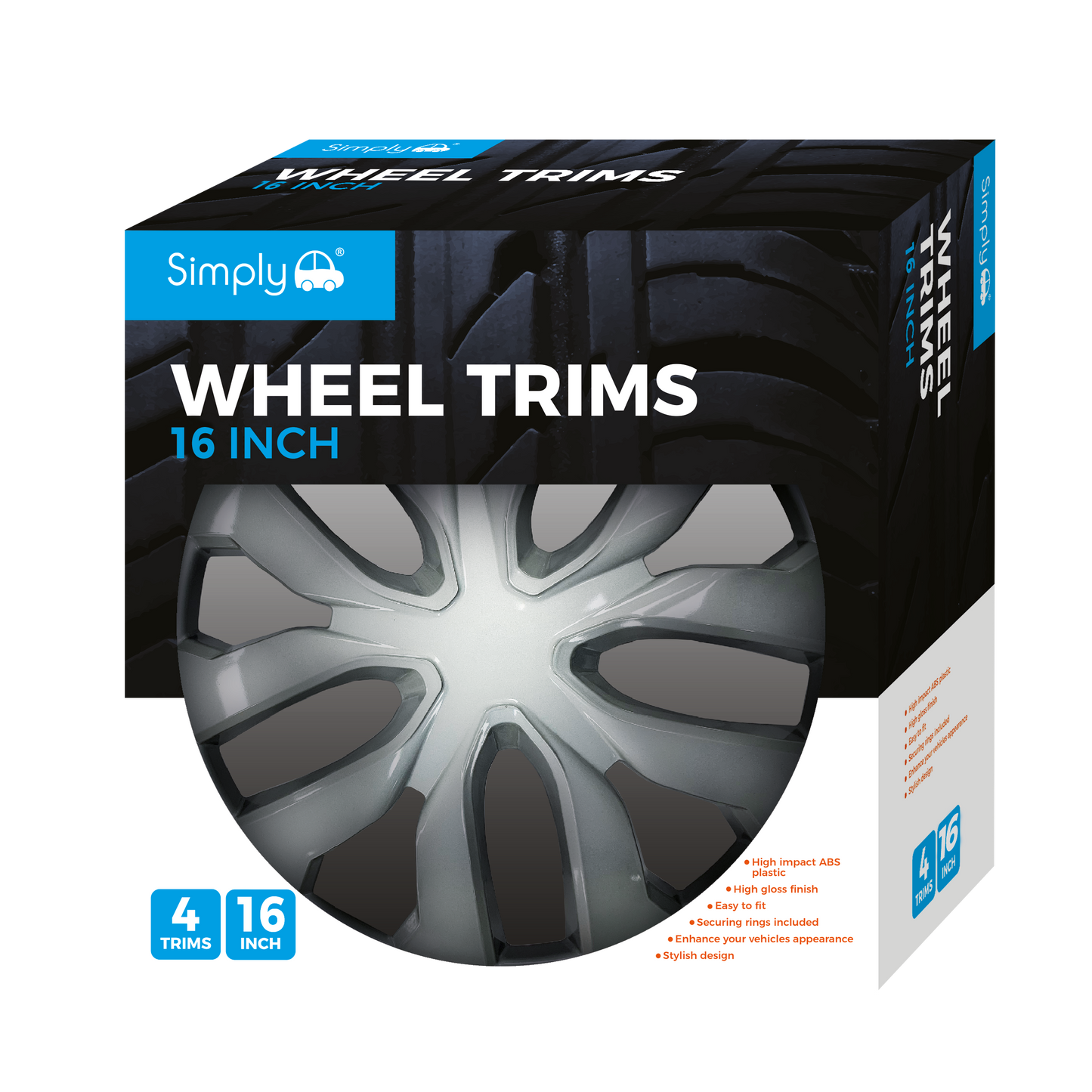 16" OCTANE Wheel Cover Box of 4 Trims (SWT143)