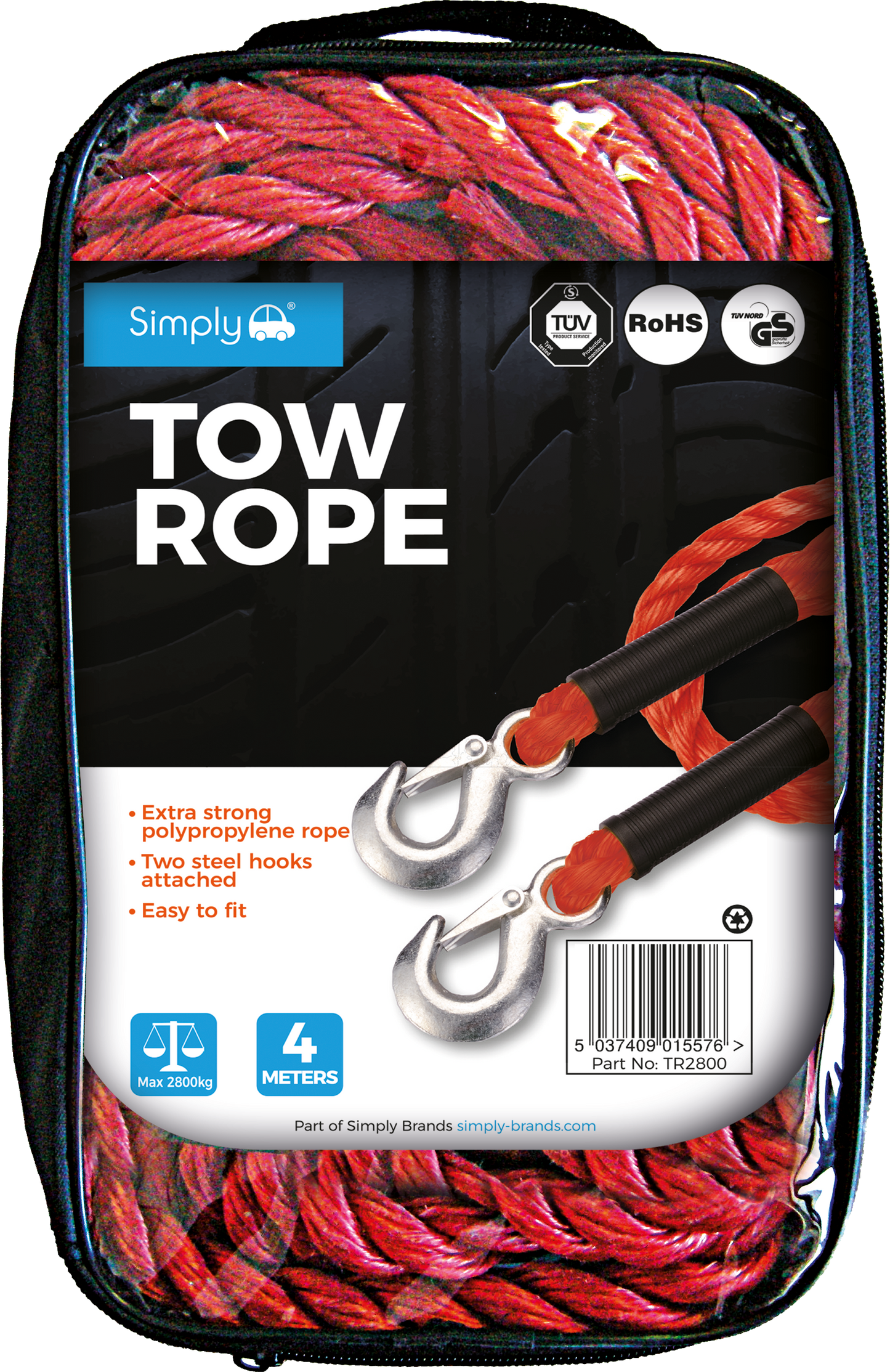 Tow Rope 2800kg 4M (TR2800)
