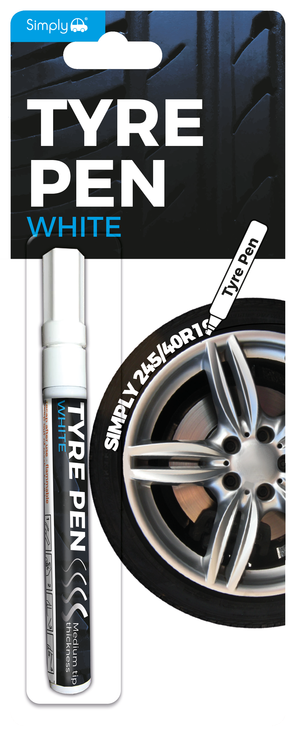 White Tyre Pen (TV02)