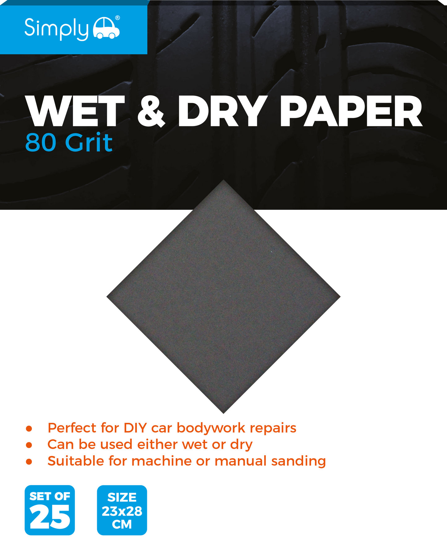 Wet & Dry Paper 80 Grit (WD0080)