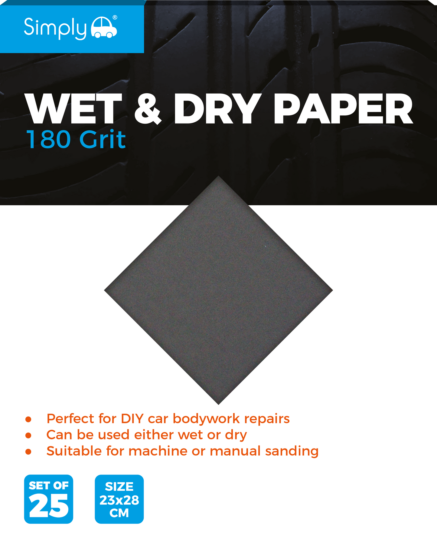 Wet & Dry Paper 180 Grit (WD0180)