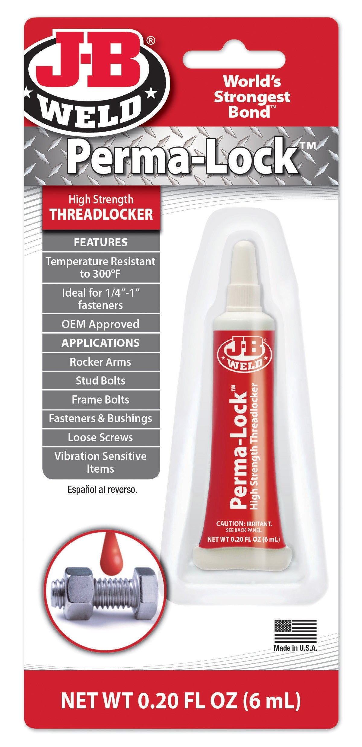 Perma-Lock High Strength Threadlocker (JB27106)