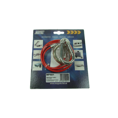 MP501 1m x 3mm Red PVC Breakaway Cable Display Packed (MP501)