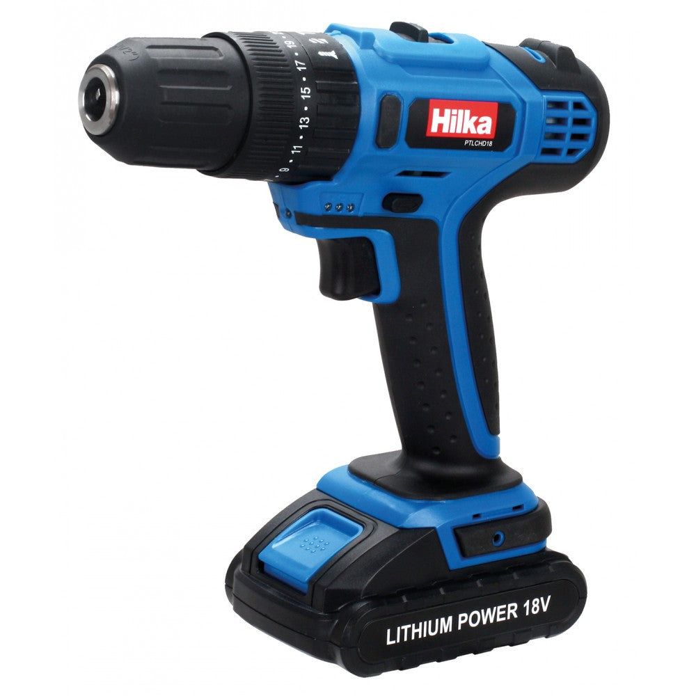 Hilka PTLCHD18 18 Volt Li-ion Cordless Hammer Drill (PTLCHD18)