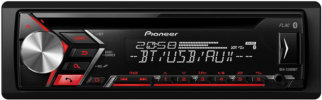 DEHS3000BT Pioneer Full Bluetooth Car Cd Player/Radio (DEHS300BT)