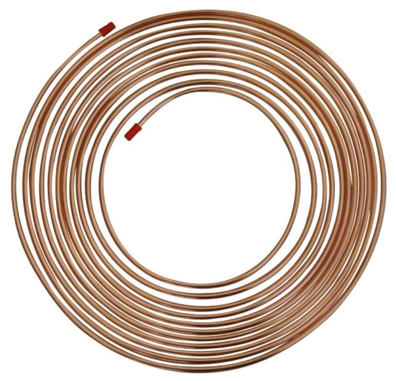 Copper Brake Pipe 25 ft X 3/16