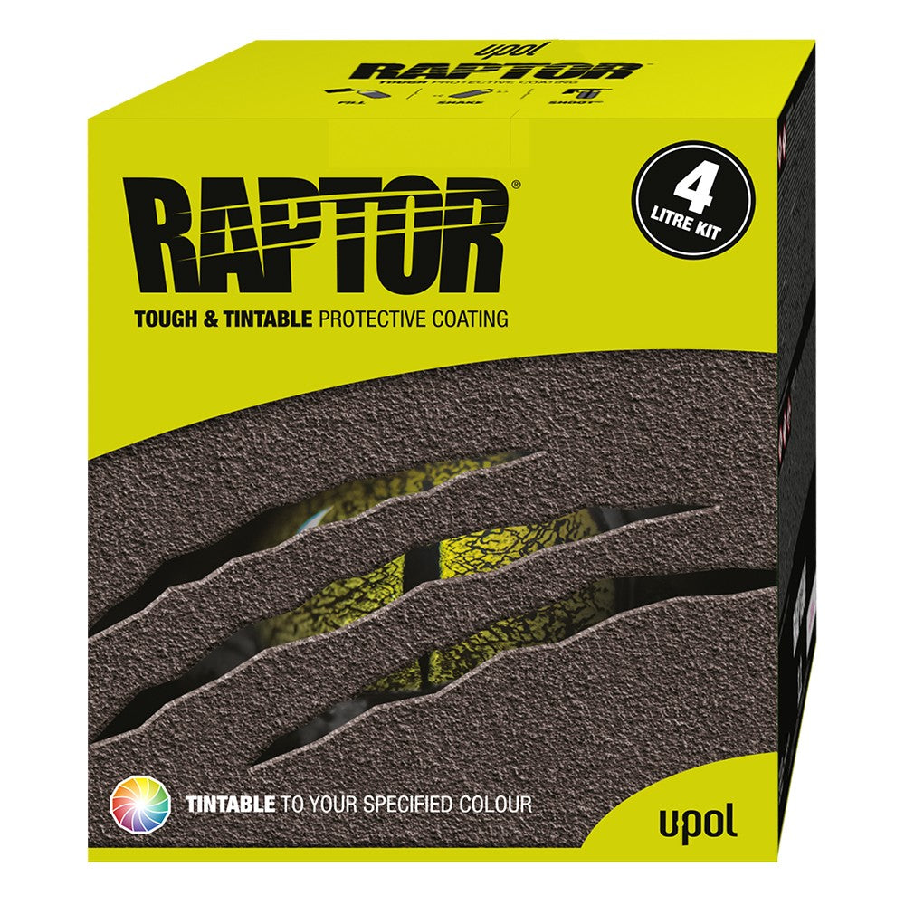 U-Pol Raptor Tough & Tintable Protective Coating 4 Bottle Kit - Tintable (RLT/S4)