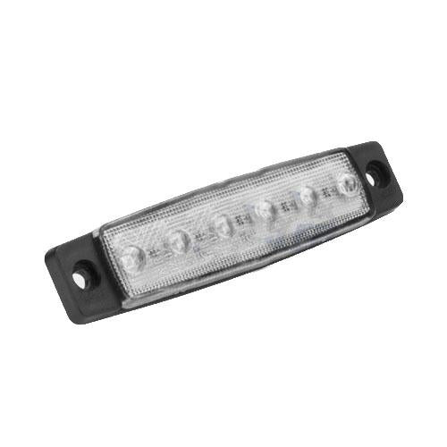 Slim White Front LED Marker Light (AT19C)