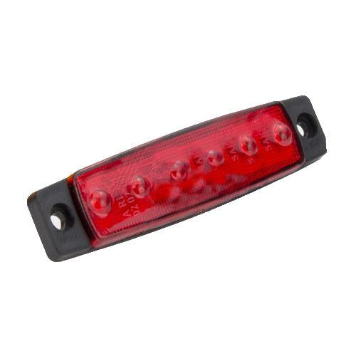 Slim Red Rear LED Marker Light (AT19R)