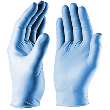 Load image into Gallery viewer, Blue Nitrile Gloves Simply Sanitize PK100 Medium
