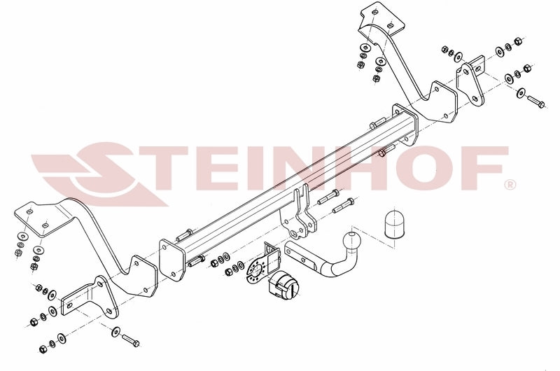 Partner / Berlingo 08- And 18- Swan Neck Towbar  (C-023)