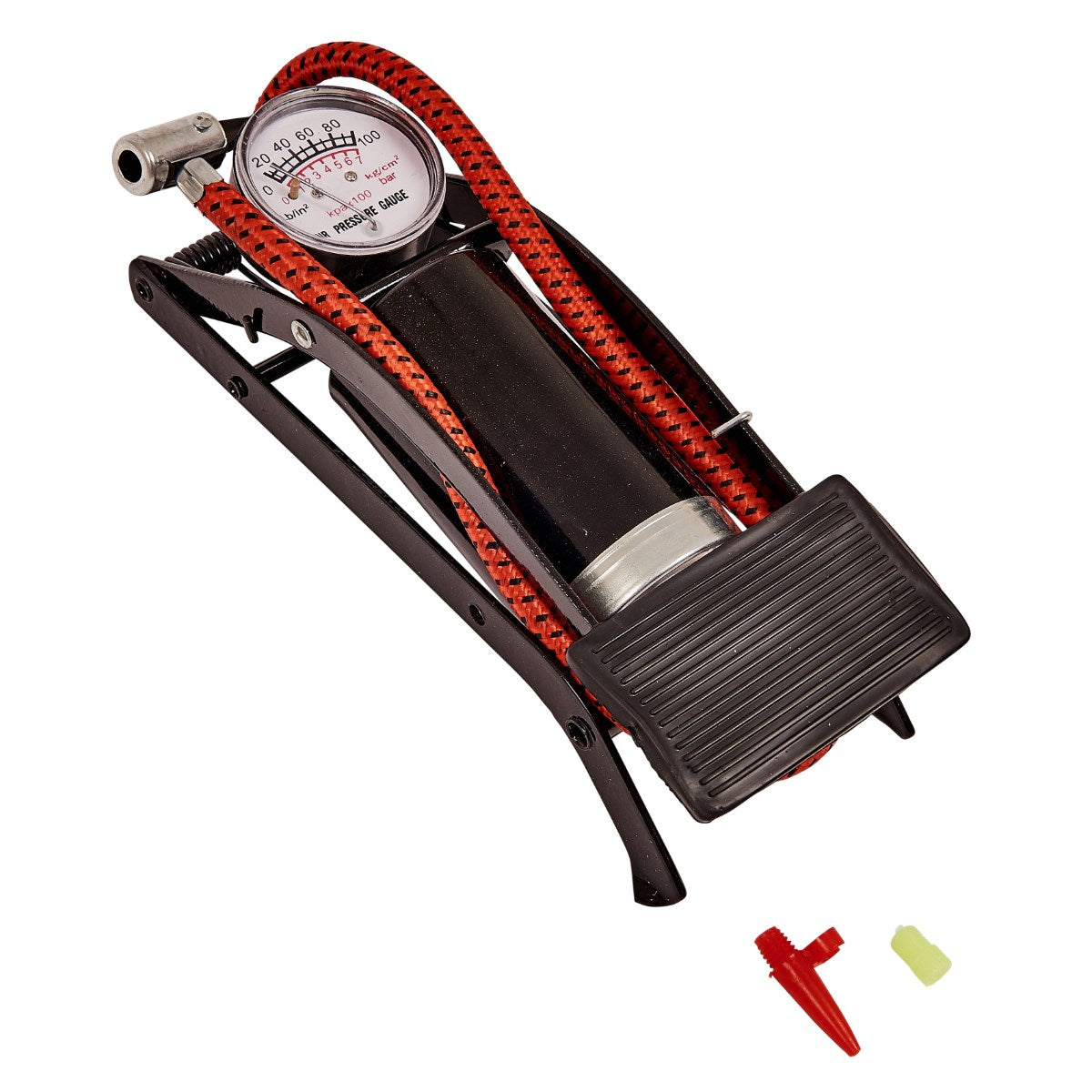 foot pump with gauge (I9450)