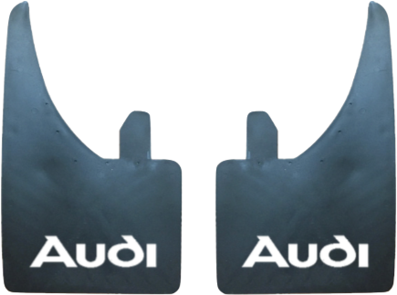 Audi (White Text) Pair Mudflaps (MF333)
