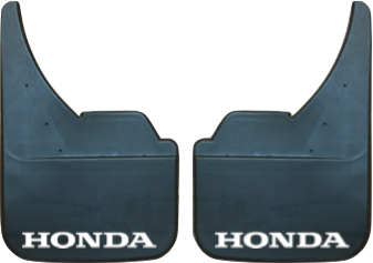 Honda (White Text) Pair Mudflaps (MF345UA)